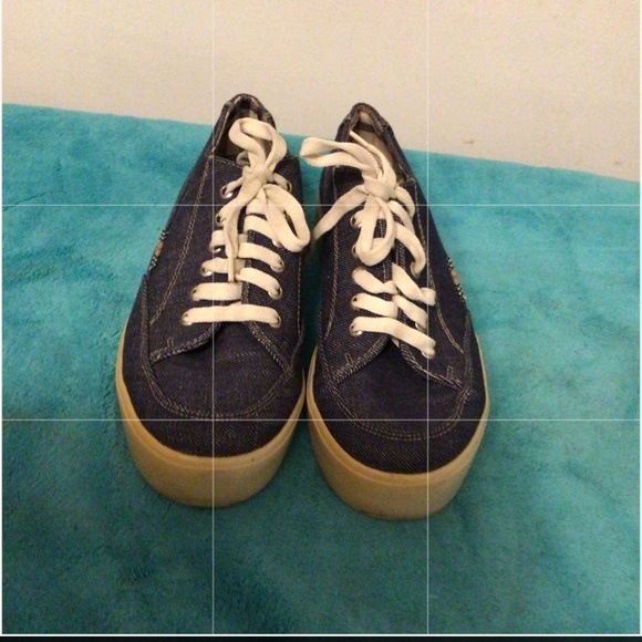BURBERRY DENIM SNEAKERS SZ 40 - Picture 3 of 9